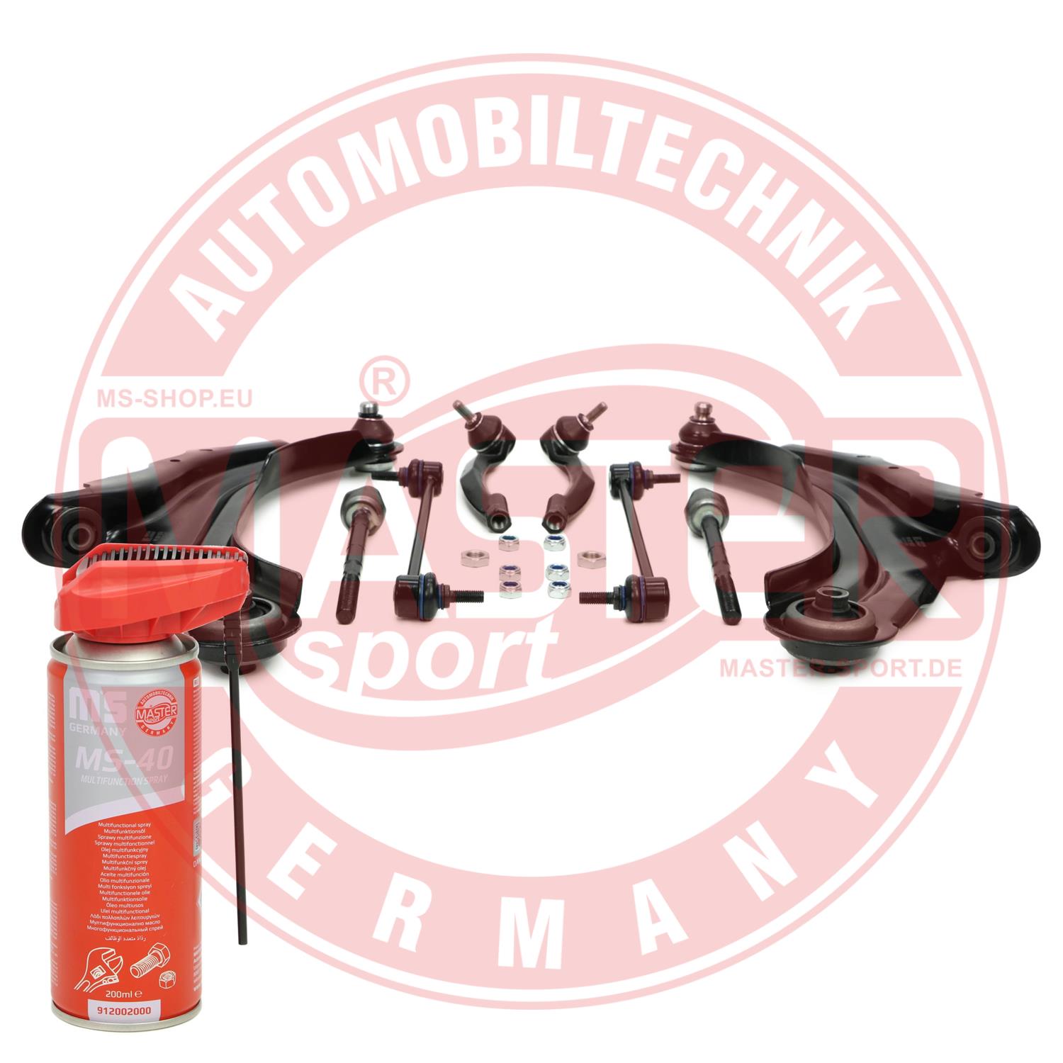 MASTER-SPORT GERMANY 36917/1-KIT-MSP PROMO Σετ τιμονιού, ανάρτηση τροχών Mπροστινός άξονας δεξιά μπροστινός άξονας Μπροστινός άξ